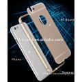 2 in 1 Aluminum bumper+PC clear backup phone case cover for iphone 6 6plus